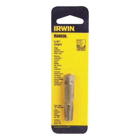 Irwin Irwin Hanson High Carbon Steel SAE Pipe Taper Tap 1/8 in. 1 pc 1902ZR
